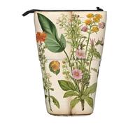 ESASAM Floral in The Old Book A Trousse à crayons avec un design rétractable, polyvalente et durable, Noir , Taille unique, Cartable