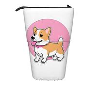ESASAM Funny Corgi Butt Brown A Trousse à crayons avec un design rétractable, polyvalente et durable, Noir , Taille unique, Cartable