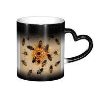 ESASAM Honey Bees Tasse à changement de couleur ciel étoilé ajoutant une touche de magie à votre vie quotidienne