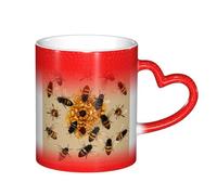 ESASAM Honey Bees Tasse à changement de couleur ciel étoilé ajoutant une touche de magie à votre vie quotidienne