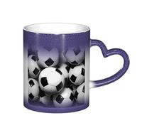 ESASAM Mug ballon de football ciel étoilé changeant de couleur, ajoutant une touche de magie à votre vie quotidienne