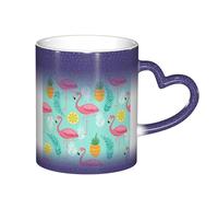 ESASAM Mug flamant rose ciel étoilé changeant de couleur, ajoutant une touche de magie à votre vie quotidienne