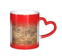ESASAM Mug industriel avec fond de mur de briques et ciel étoilé qui change de couleur, ajoutant une touche de magie à votre vie quotidienne