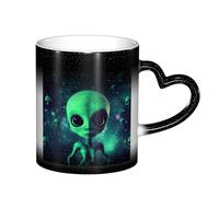 ESASAM Mug vert Alien ciel étoilé changeant de couleur, ajoutant une touche de magie à votre vie quotidienne