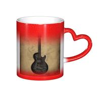 ESASAM Mug vintage avec motif guitare musicale ciel étoilé qui change de couleur, ajoutant une touche de magie à votre vie quotidienne