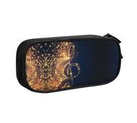 ESASAM Note de musique dorée avec impression étoile brillante tombée en tissu Oxford pour l'école, le bureau et les voyages, Noir , Taille unique, Sac à dos enfant
