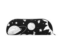ESASAM Sac de rangement semi-circulaire en cuir d'astronaute et d'extraterrestre, forme semi-circulaire, simple et tendance, Argenté., Taille unique, Sac à dos d'école