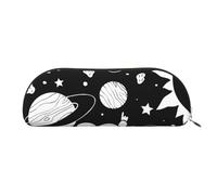ESASAM Sac de rangement semi-circulaire en cuir d'astronaute et d'extraterrestre, forme semi-circulaire, simple et tendance, doré, Taille unique, Sac à dos d'école