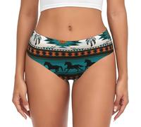 ESASAM Slip Cheval pour femme - Sous-vêtements confortables et respirants avec taille élastique et design sans couture, culotte taille basse, activités quotidiennes, Noir , XL