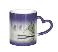 ESASAM Tasse à changement de couleur avec ciel étoilé et peinture de paysage, ajoutant une touche de magie à votre vie quotidienne