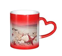 ESASAM Tasse à changement de couleur avec ciel étoilé et plage - Ajoute une touche de magie à votre vie quotidienne