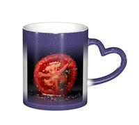 ESASAM Tasse à changement de couleur avec tranche de tomate et ciel étoilé, ajoutant une touche de magie à votre vie quotidienne