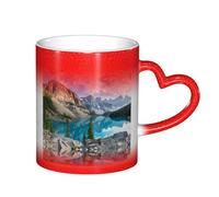 ESASAM Tasse à changement de couleur du ciel étoilé des montagnes Rocheuses, ajoutant une touche de magie à votre vie quotidienne