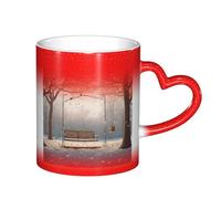 ESASAM Tasse à changement de couleur « Now Falling in The Park Starry Sky », ajoutant une touche de magie à votre vie quotidienne