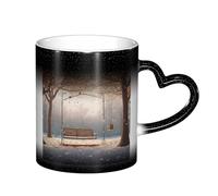 ESASAM Tasse à changement de couleur « Now Falling in The Park Starry Sky », ajoutant une touche de magie à votre vie quotidienne