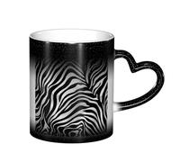 ESASAM Tasse à imprimé zèbre ciel étoilé qui change de couleur, ajoutant une touche de magie à votre vie quotidienne