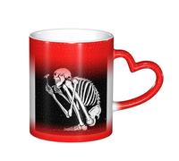 ESASAM Tasse esthétique squelette ciel étoilé changeant de couleur, ajoutant une touche de magie à votre vie quotidienne