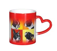 ESASAM Tasse mignonne avec motif carlin ciel étoilé qui change de couleur, ajoutant une touche de magie à votre vie quotidienne