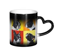 ESASAM Tasse mignonne avec motif carlin ciel étoilé qui change de couleur, ajoutant une touche de magie à votre vie quotidienne