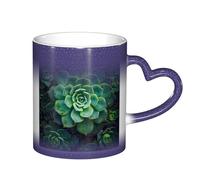 ESASAM Tasse verte avec motif ciel étoilé qui change de couleur, ajoutant une touche de magie à votre vie quotidienne