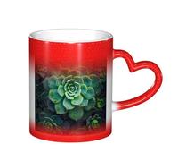 ESASAM Tasse verte avec motif ciel étoilé qui change de couleur, ajoutant une touche de magie à votre vie quotidienne