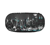 ESASAM Trousse à crayons tendance New York Paintings - L'espace de rangement nécessaire pour stylos, crayons et articles de papeterie, Noir , Taille unique, Cartable