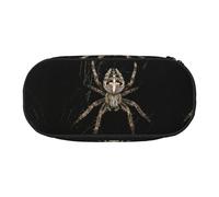 ESASAM Trousse à crayons tendance Scary Spider - L'espace de rangement nécessaire pour stylos, crayons et articles de papeterie, Noir , Taille unique, Cartable