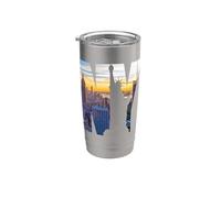 ESB Empire State, New York, New York, États-Unis, Top Rock NY_ Gobelet isotherme en acier inoxydable double paroi