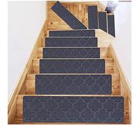 ESBANT Ensemble de marches d'escalier pour Tapis d'escalier pour Chiens et Chiens,Tapis d'escalier Doux antidérapant,marches d'escalier de 20,3 x 76,2 cm avec Autocollant pour marches d'escalier in