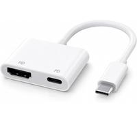 esbeecables Adaptateur USB C vers HDMI pour iPhone 17 16 vers TV, adaptateur AV numérique USB-C 4K Câble d'écran de synchronisation avec port de charge rapide Plug & Play pour iPhone 17 16 15 iPad sur