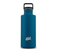 Esbit Gourde Sculptor - Gourde en acier inoxydable avec fermeture à boucle pratique - 750 ml en bleu
