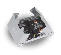 Esbit Réchaud de poche avec protection contre le vent - Réchaud avec combustible sec Esbit 2 x 27 g - Réchaud de camping