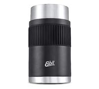 Esbit Récipient isotherme Sculptor pour aliments - Récipient de maintien au chaud 1000 ml en noir avec manchette - en acier inoxydable pour aliments chauds et froids