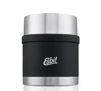 Esbit Récipient isotherme Sculptor pour aliments - Récipient de maintien au chaud 500 ml en noir - en acier inoxydable pour aliments chauds et froids
