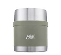 Esbit Récipient isotherme Sculptor pour aliments - Récipient de maintien au chaud 500 ml en Stone Grey - en acier inoxydable pour aliments chauds et froids