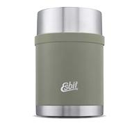 Esbit Récipient isotherme Sculptor pour aliments - Récipient de maintien au chaud 750 ml en Stone Grey - en acier inoxydable pour aliments chauds et froids