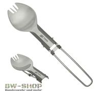 ESBIT TITAN FOURCHETTE / CUILLÈRE 2 en 1 PLIABLE CUILLÈRE BW COUVERTS COUVERT...