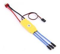ESC Brushless 30A Contrôleur de Vitesse Compatible avec Hélicoptère RC, Quadrirotor Max 210.000 tours, UBEC 5V Jaune, Plastique G