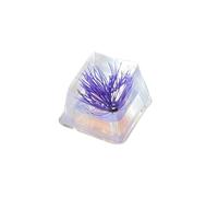 ESC Keycap en résine transparente pour claviers mécaniques présentant des touches délicates en fleur de pin