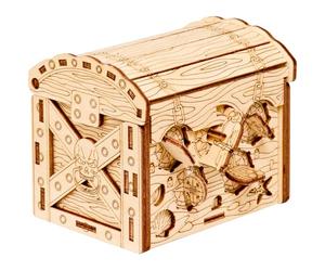 ESC WELT Boîte Puzzle Coffre au trésor de Pirate - Escape Room dans Une boîte - Casse-tête sur Le thème Nautique - Jeu de Puzzle 3D pour Adultes et Enfants - Boîte de Puzzle Unique en Bois - Parfait