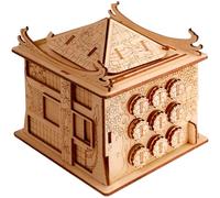 ESC WELT - House of Dragon - Boîte à Puzzle en Bois comme Emballage Cadeau créatif - L'expérience Escape Room au Format Pratique pour la Maison et Les fêtes de Jeu. Jeu à Boutons de Escape Welt