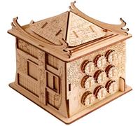 ESC WELT Maison du Dragon - Boîte de Puzzle 3D - Boîte à Argent de Jeu d'évasion - Casse-têtes pour Adultes - Jeu d'évasion en Bois - Jeux de Réflexion avec Compartiment Caché - Jeux en Famille