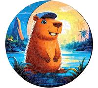 ESC WELT Puzzles en Bois Capybara 300 pièces - Jeu d'esprit Captivant pour Les Adolescents et Les Adultes - Jouet éducatif Amusant et Respectueux de l'environnement - Casse-tête en Bois