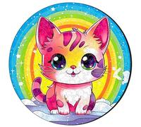 ESC WELT Puzzles en Bois Chaton 300 pièces - Jeu d'esprit Captivant pour Les Adolescents et Les Adultes - Jouet éducatif Amusant et Respectueux de l'environnement - Casse-tête en Bois