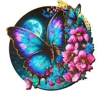 ESC WELT Puzzles en Bois Papillon 300 pièces - Jeu d'esprit Captivant pour Les Adolescents et Les Adultes - Jouet éducatif Amusant et Respectueux de l'environnement - Casse-tête en Bois