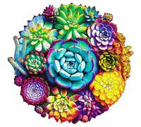 ESC WELT Puzzles en Bois Succulente 200 pièces - Jeu d'esprit Captivant pour Les Adolescents et Les Adultes - Jouet éducatif Amusant et Respectueux de l'environnement - Casse-tête en Bois