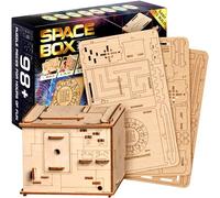 ESC WELT Space Box Jeu de Puzzle 3D - 3 en 1 Boîte de Puzzle en Bois - Casse-têtes - Boîte Cadeau Jeu d'énigmes - Pâques Boîte de Puzzle pour Adultes - Puzzles d'esprit 3D - Salle d'évasion Jeu