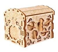 ESC WELT Wooden Secret Treasure Box - Boîte Cadeau créative - Jeu de boîte en Bois en 3D - Jeu d'énigmes de boîte Cadeau - Boîte Cadeau pour Adolescents et Adultes - Casse-tête en Bois en 3D