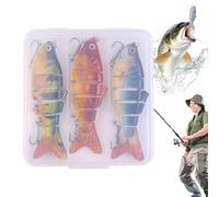 Esca da 3 pezzi segmentata Glide SlowSpecifica affondante, esca per spigola, per acqua e salata, per pescatore Nge ca. 10 cm18G Pr oJoint Swimbait X 3 pièces