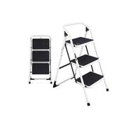 Escabeau 3 marches BM TOOLS BMT-ESC3-ACC, Haut. de Travail 69 cm, se Range Facilement, Marches Anti-dérapantes, Robuste,Durable